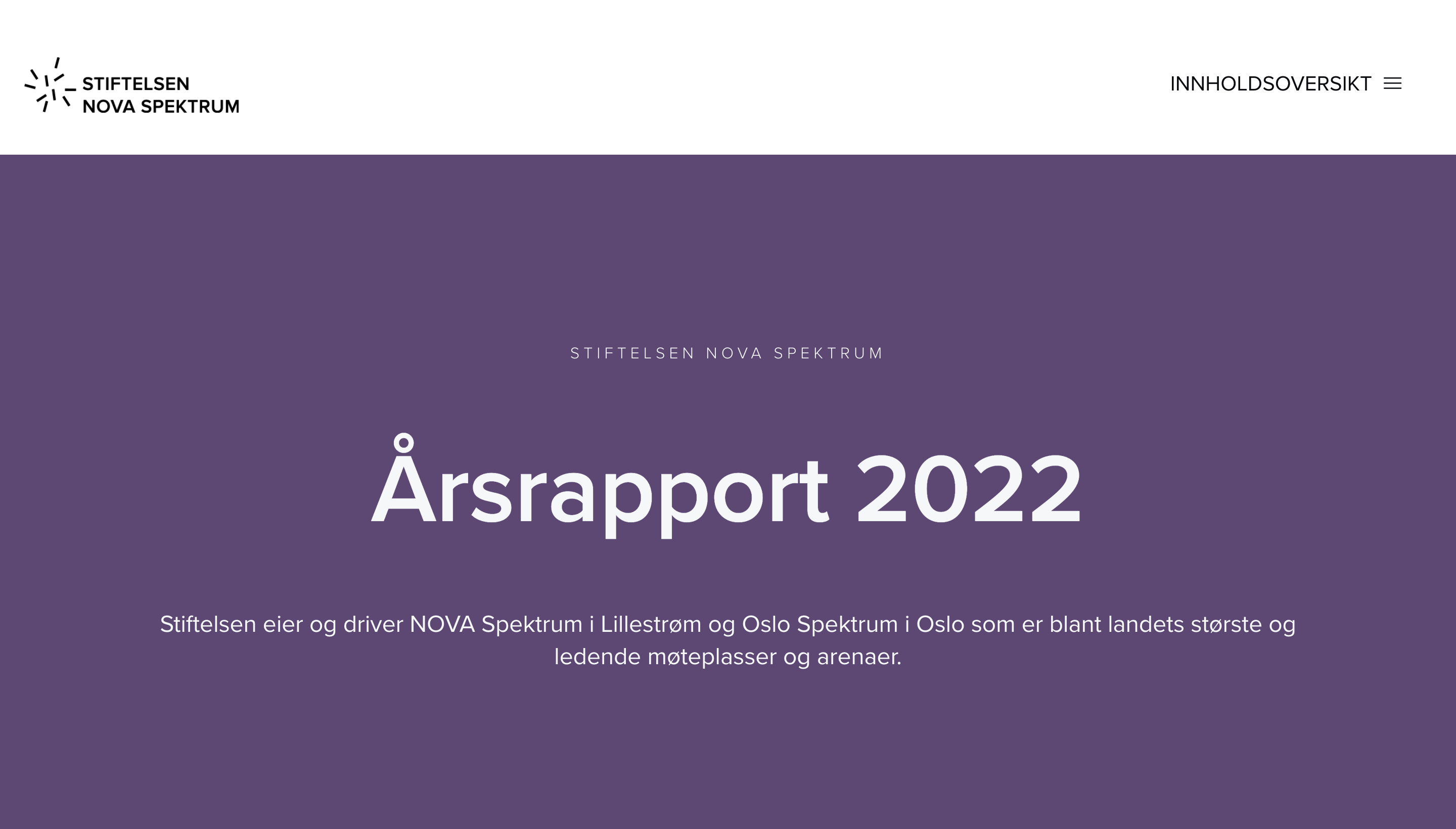 NOVA Spekktrum - årsrapport